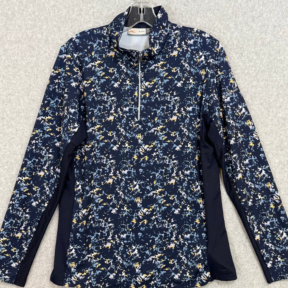 Kjus Sunshine Printed HZ Performance Shirt Size XL Sport Fit Golf Pickleball - Picture 2 of 16